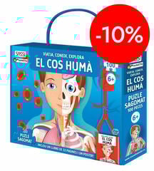Libro y puzle El cos hum&agrave; 100 piezas