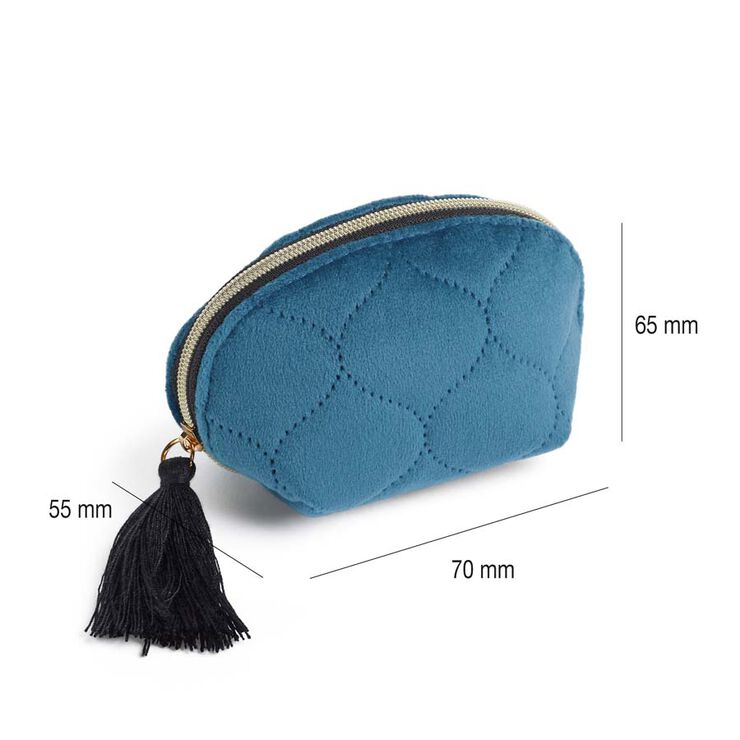 Moneder Miquelrius British Bloom vellut blau