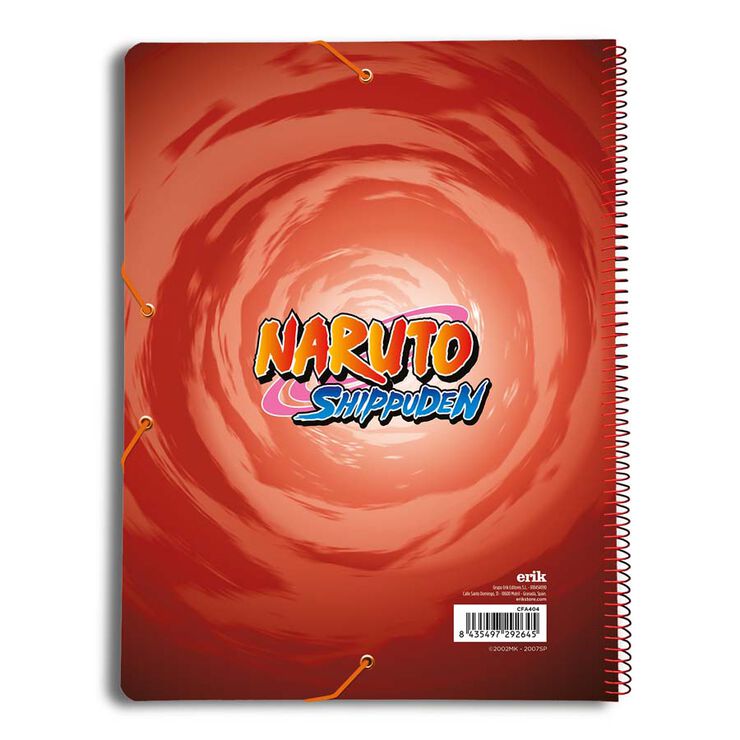 Carpeta 30 fundas A4 Naruto Shippuden