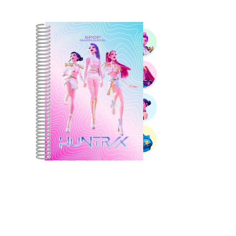 Cuaderno Espiral A6 Safta Stationery K-Pop Demon Hunters