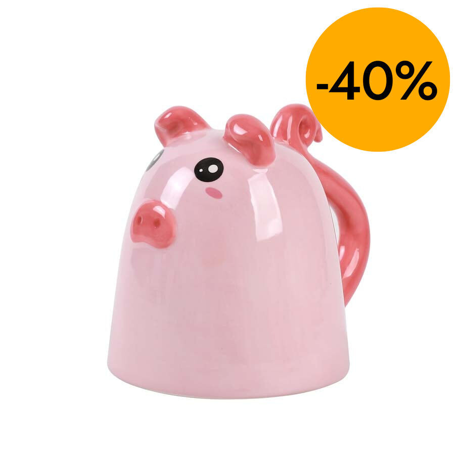 Taza de Cer&aacute;mica Up&Down iTotal Piggy