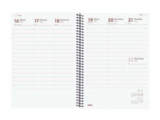 Agenda Finocam Year E10 sem/vista vertical cat 2026 negro