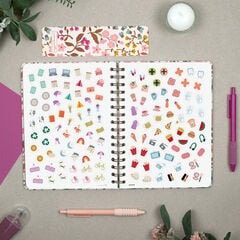 Agenda Finocam Moniquilla Semana Vista Horizontal 2027 Catal&aacute;n Rosa