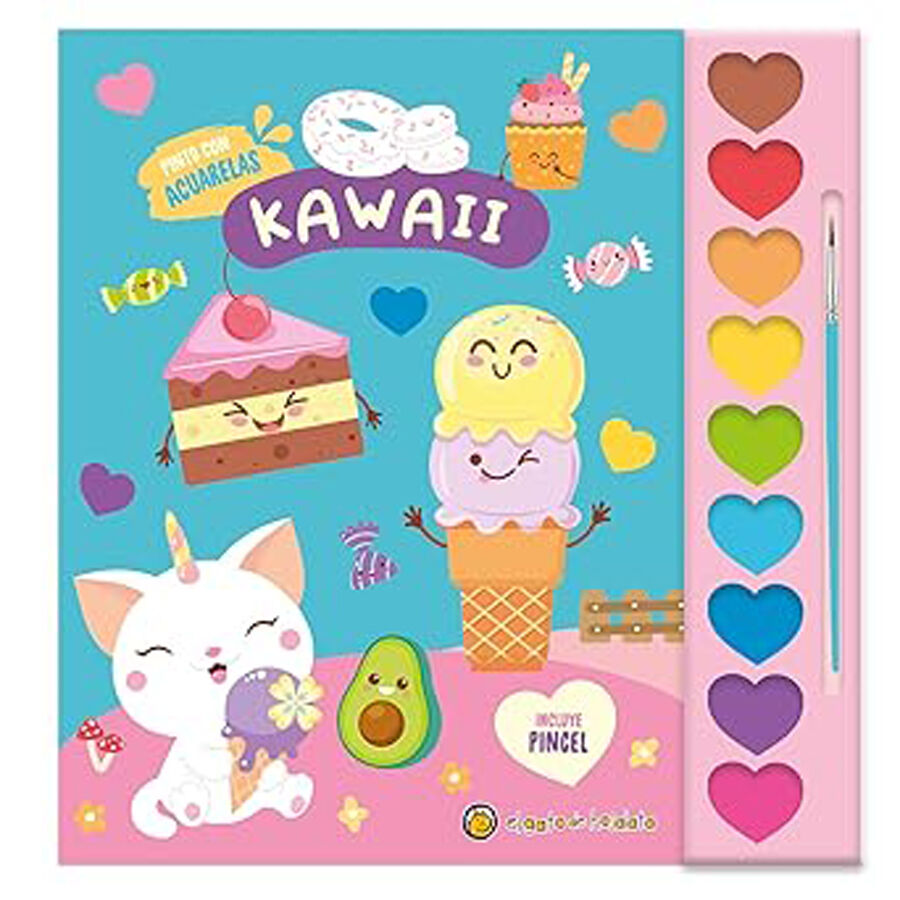 Pinto con acuarelas - Kawaii