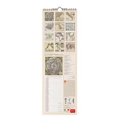 Calendario Pared Legami m/vista 2025 Vintage Maps