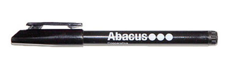 Rotulador permanente Abacus punta S negro 12u