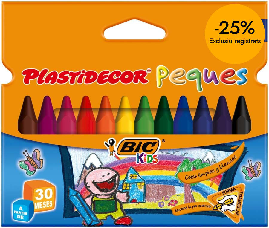 Ceras Plastidecor Peques 12 colores