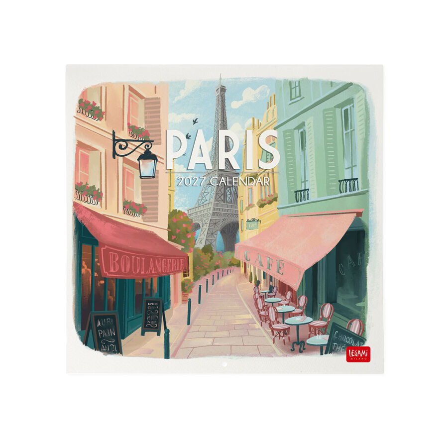 Calendario Legami 30x29 Pared Paris Multiling&uuml;e 2027