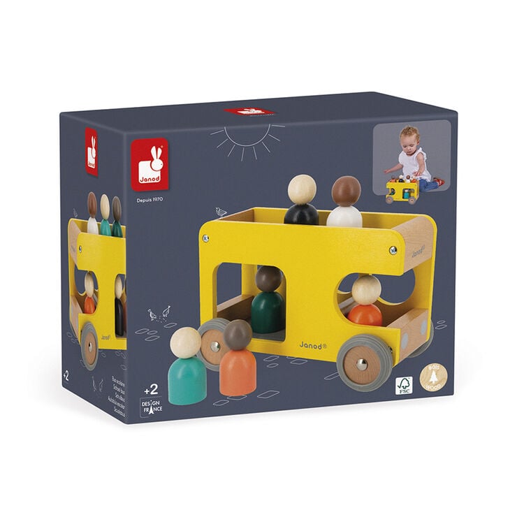 Autob&uacute;s escolar de madera