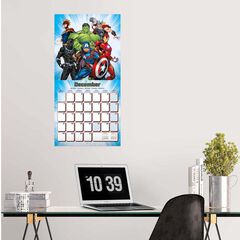 Calendario pared 2026 30x30cm Vengadores