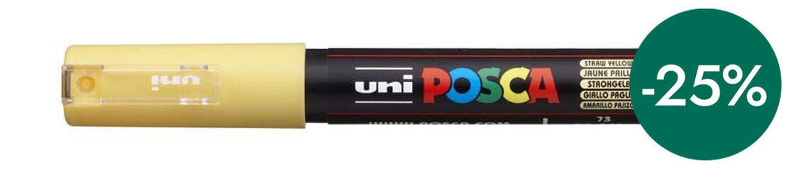 Rotulador Posca PC-1M 0,7mm amarillo paja