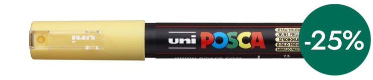 Rotulador Posca PC-1M 0,7mm amarillo paja