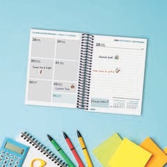 Agenda Escolar Finocam Secundaria 1/8 D&iacute;a/P&aacute;gina Castellano 2026-27 Negro