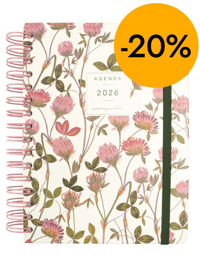 Agenda Finocam Moniquilla E10 1dia/p&agrave;g cat 2026 Rosella