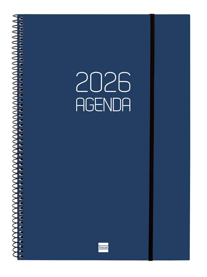 Agenda Finocam Opaque E40 setm/vista vertical cat 2026 blau