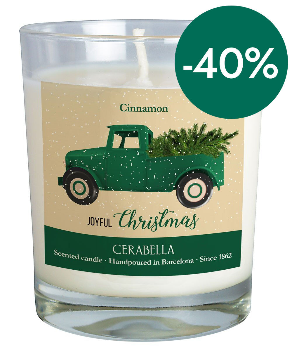 Vela Navidad Canela verde