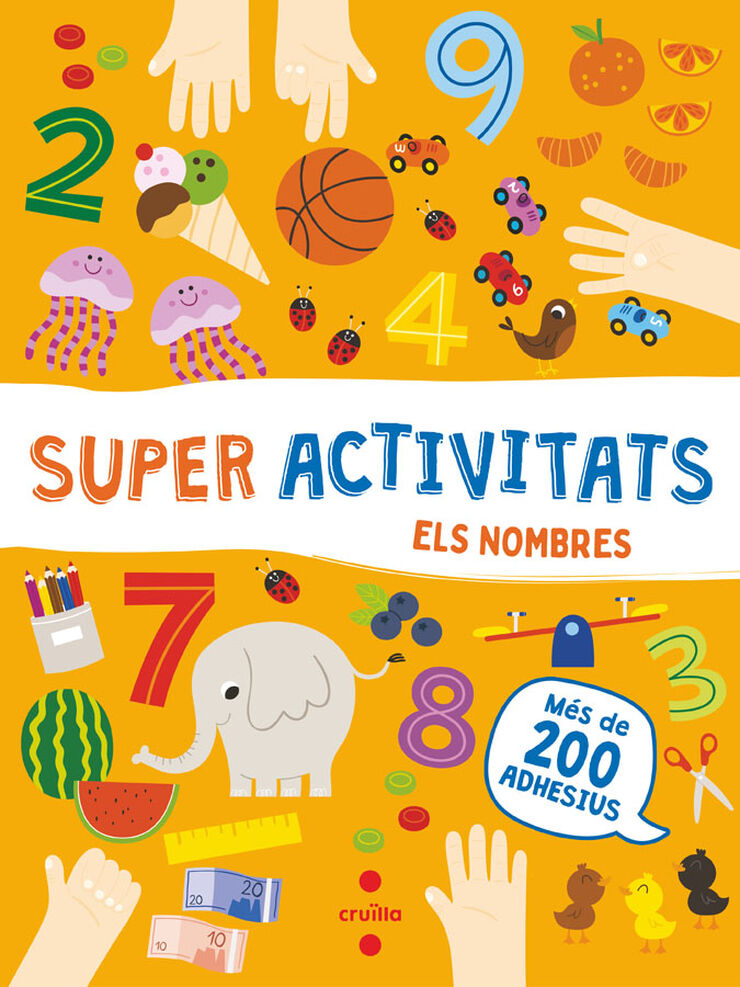 Superactivitats amb adhesius. Els nombres