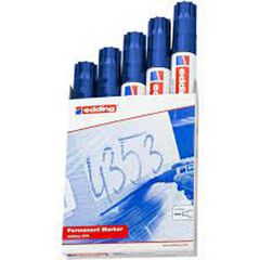 Rotuladores permanentes Edding 800 azul 5u