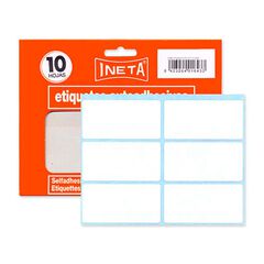 Etiquetas adhesivas Ineta 34x67 10 hojas