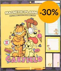 Planificador im&aacute;n mes/vista 16 meses multiling&uuml;e 2025-26 Garfield