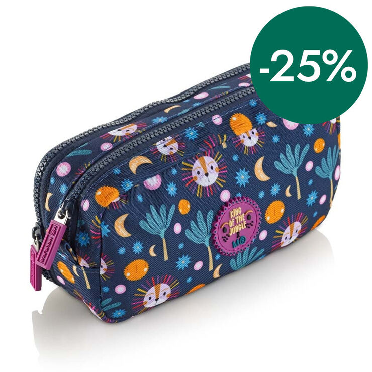 Estuche doble reciclado Miquelrius King Jungle