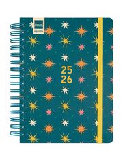 Agenda Finocam escolar Cosmo 1/4  día/pág cat 2025-26 stars