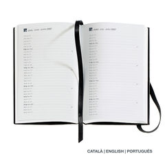 Agenda Miquelrius Passport Setmana Vista Catal&agrave; 2027 Luxor Negre