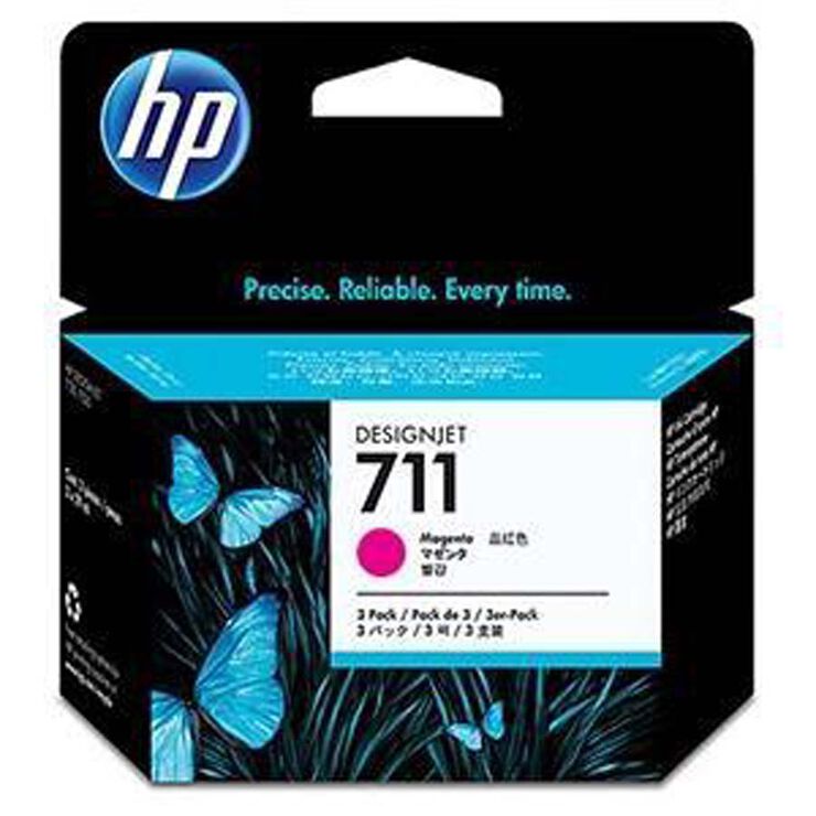 Cartutx original HP 711 magenta Pk.3u - CZ135A