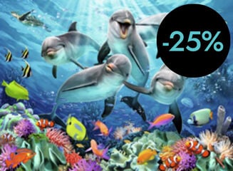 Puzle 500 peces Dofins