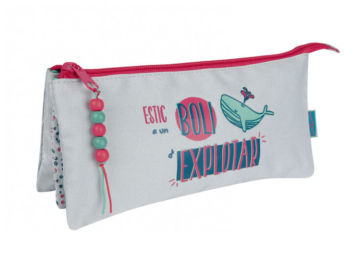Estuche Talkual Triangular Gris