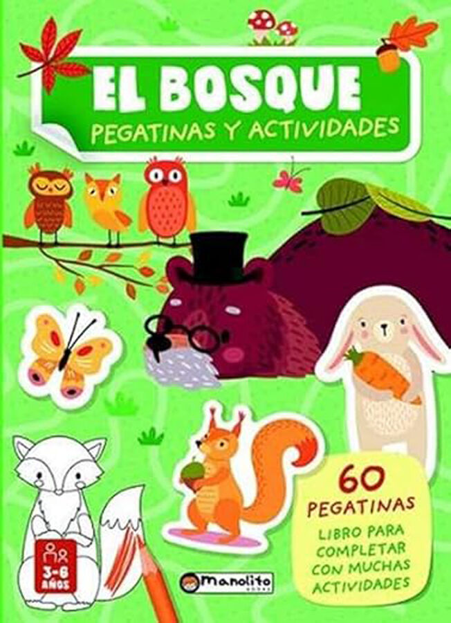 El bosque. Pegatinas y actividades