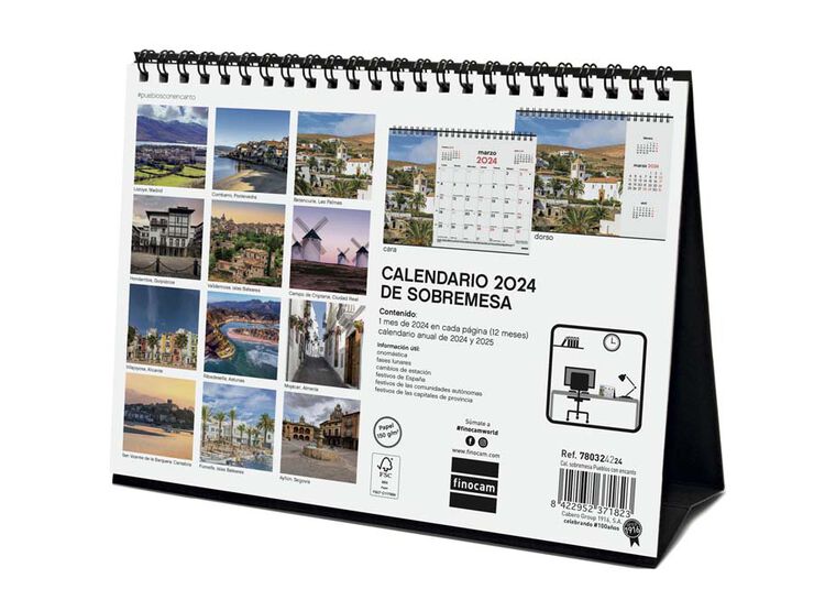 Calendario Mesa 2024 Pueblos Con Encanto cas