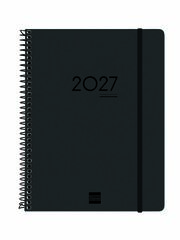 Agenda Finocam 16M Ikon E10 Sem/Vista Vertical Multiling&uuml;e 2026-27 Negro