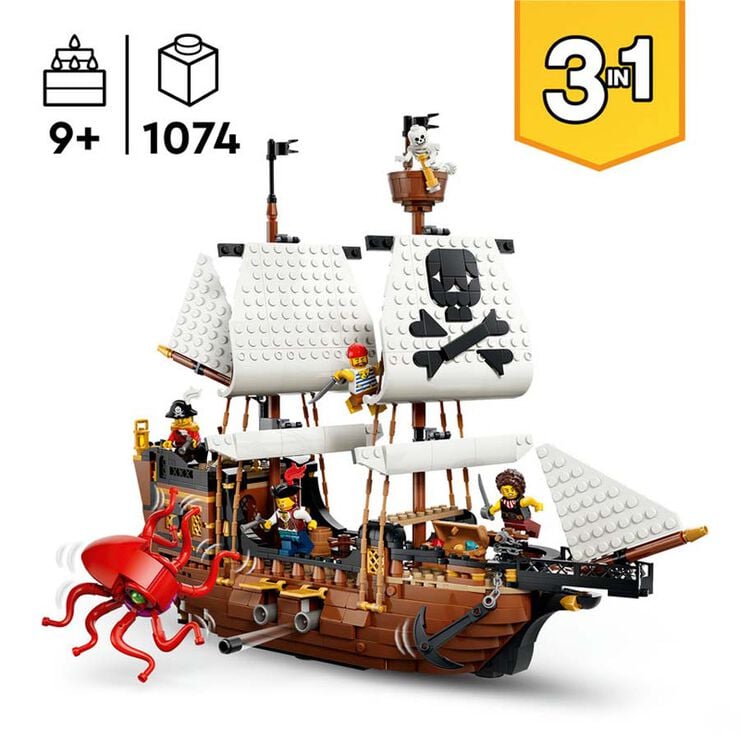 LEGO&reg; Creator Barco Pirata Ic&oacute;nico 31387