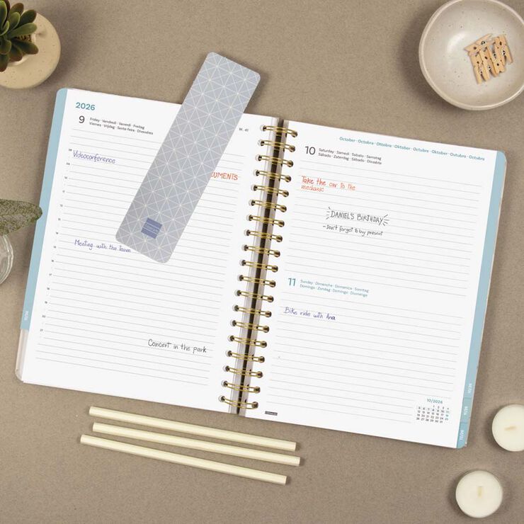 Agenda Finocam Optimal B5 día/pág mult 2026 Vera