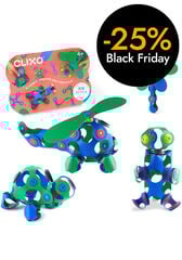 Construcción Magnética Clixo Crew azul 30 piezas