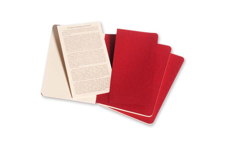 Pack 3 Llibretes Moleskine L Vermell Llis