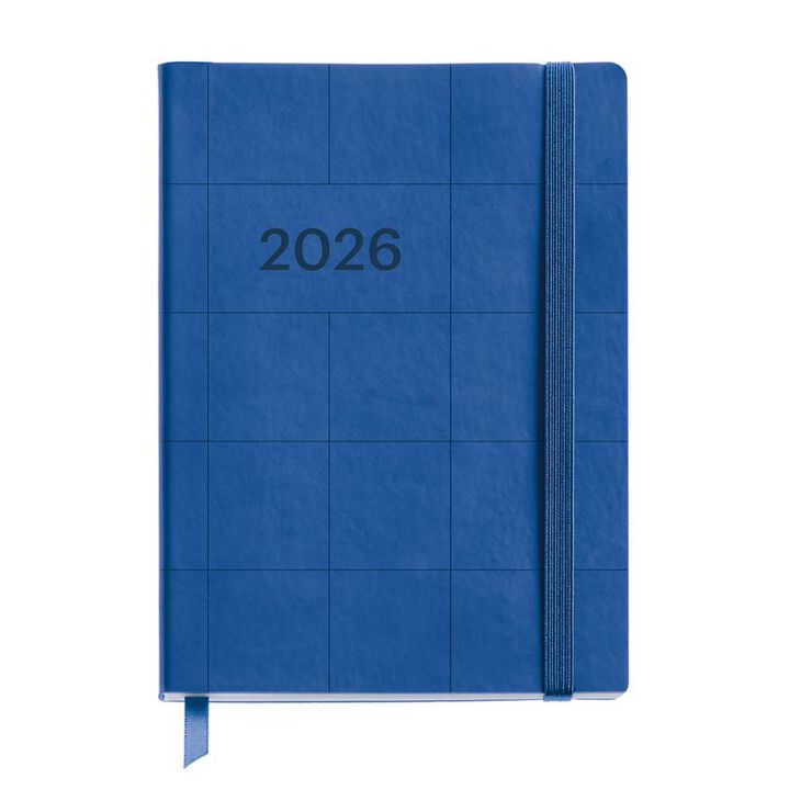 Agenda Miquelrius Journal 12x16 dia/pàg mult 2026 Quad.blau marí