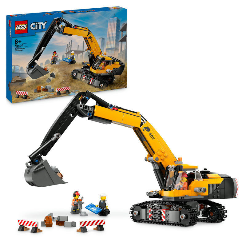 LEGO&reg; City Excavadora de Obra Amarilla 60420