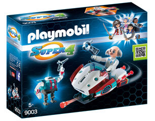Playmobil Super 4 Skyjet con dr. X y robot 9003