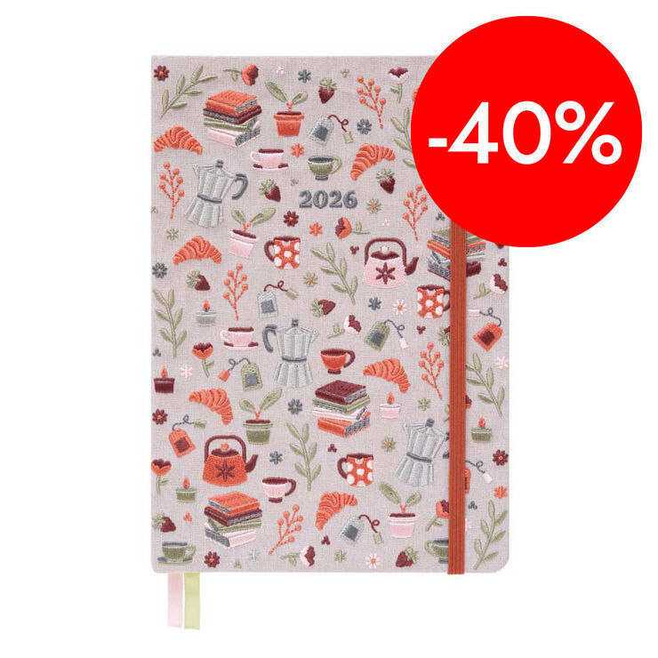 Agenda Kokonote setm/vista angl&egrave;s 2026 Aura Cozy Roast