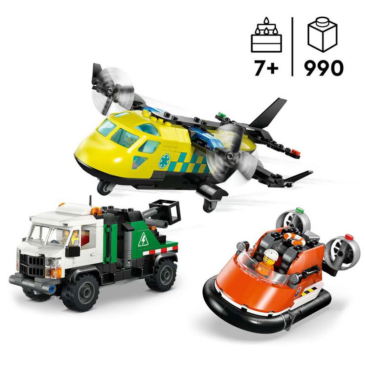 LEGO&reg; City Remix: Avi&oacute;, Cami&oacute; T&egrave;cnic i Aerolliscador 60505