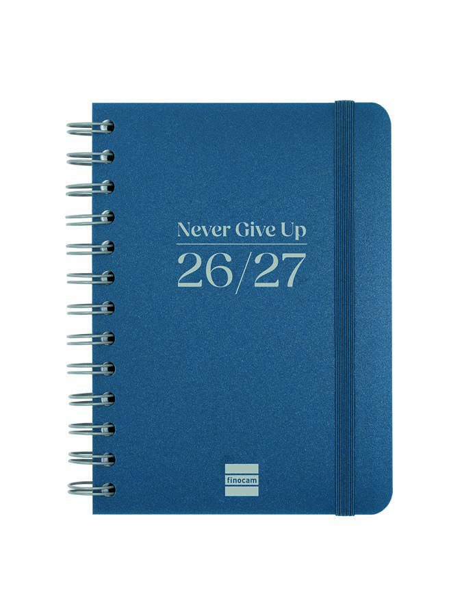Agenda Escolar Finocam Cosmoflex 1/8 Sem/Vista Castellano 2026-27 Azul
