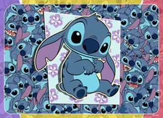 Puzle 4 x 100 piezas Stitch