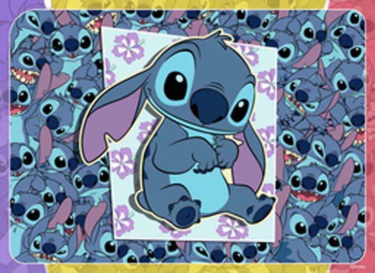 Puzle 4 x 100 piezas Stitch