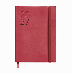 Agenda Miquelrius Journal D&iacute;a P&aacute;gina Multiling&uuml;e Luxor 2027 Rojo