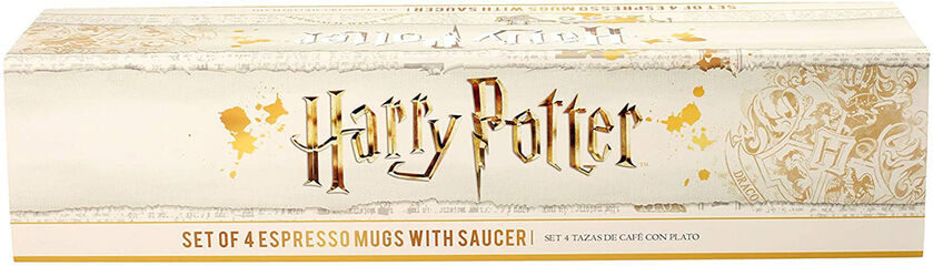 Set 4 mini tazas y platos de Harry Potter