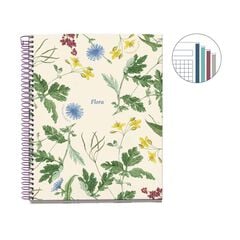 Notebook 4 A5 100 fulls 5x5 Miquelrius Botanical Mediterrani Flora