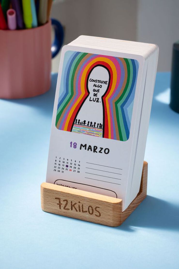 Calendario Sobremesa Tarjetas Tantanfan Castellano 2027 72Kilos