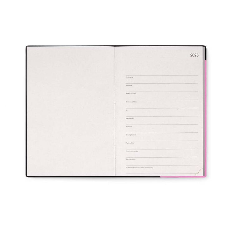 Agenda Legami Bloc sem/vista mult 2025 Bubblegum